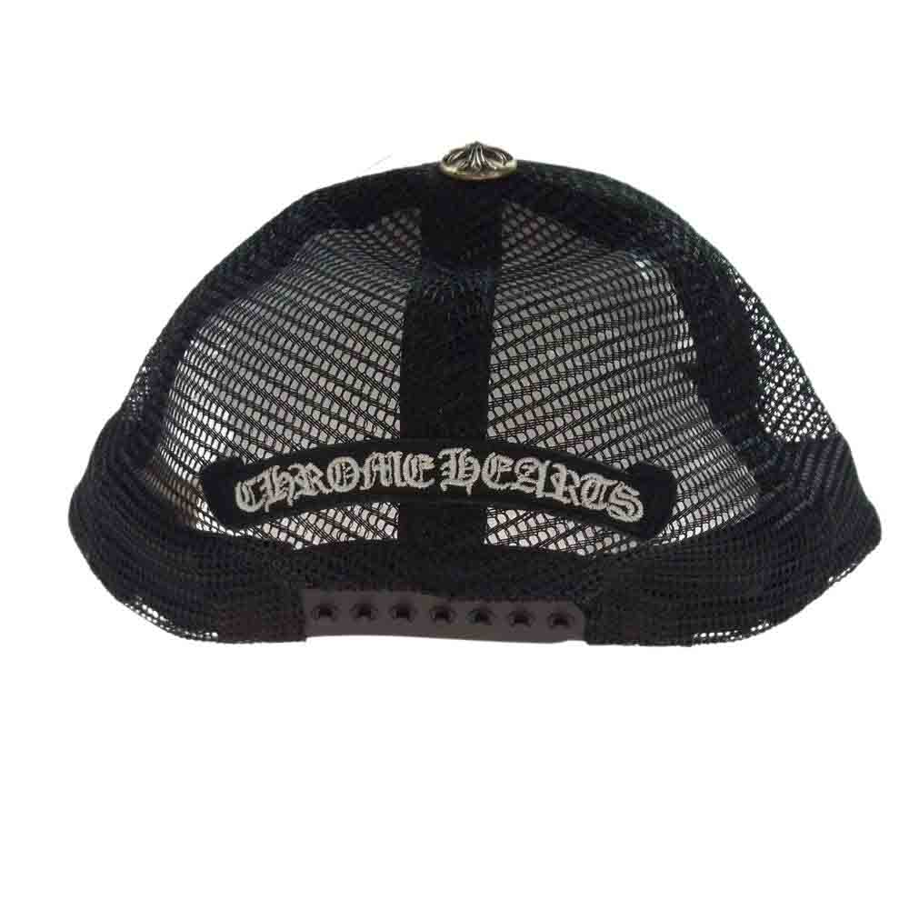 CHROME HEARTS クロムハーツ（原本無） TRUCKER CAP ホースシュー BSフレア メッシュ トラッカー キャップ ブラック系【中古】