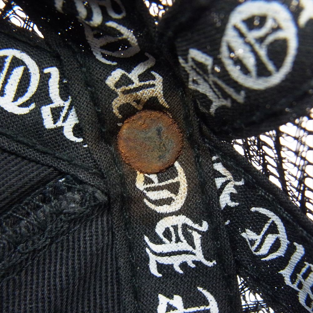 CHROME HEARTS クロムハーツ（原本無） TRUCKER CAP ホースシュー BSフレア メッシュ トラッカー キャップ ブラック系【中古】