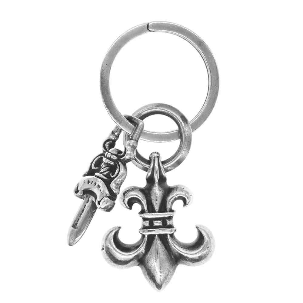 CHROME HEARTS クロムハーツ（原本無） BSフレア No5 DAGGER #5ダガー キーリング キーホルダー シルバー系【中古】