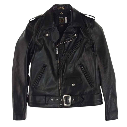 schott ショット 7823950087 613UHT HORSEHIDE ONESTAR TALL ホースハイド ワンスタートール 馬革 ダブル ライダースジャケット ブラック系 38【新古品】【未使用】【中古】