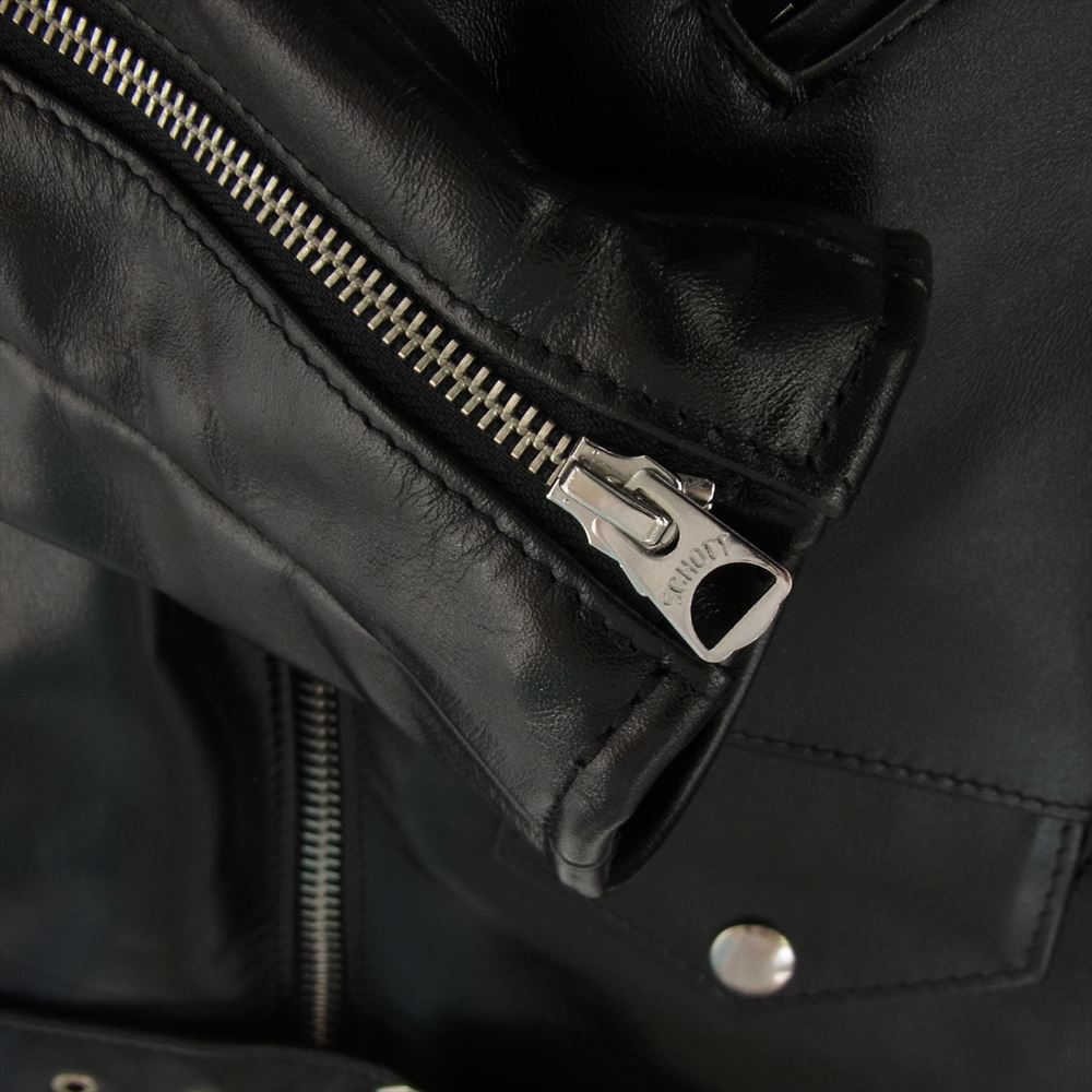 schott ショット 7823950087 613UHT HORSEHIDE ONESTAR TALL ホースハイド ワンスタートール 馬革 ダブル ライダースジャケット ブラック系 38【新古品】【未使用】【中古】