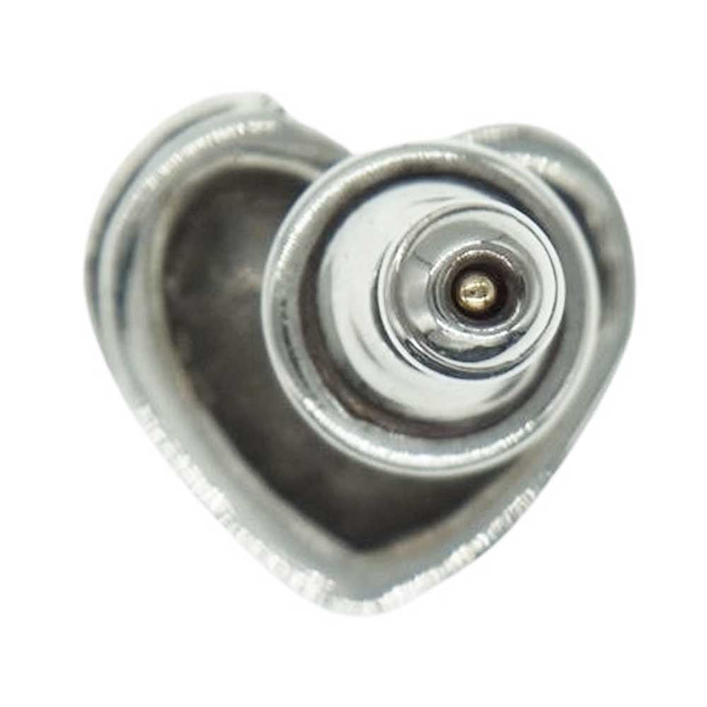 CHROME HEARTS クロムハーツ（原本無） STUD HEART ハート スタッド ピアス シルバー系【中古】