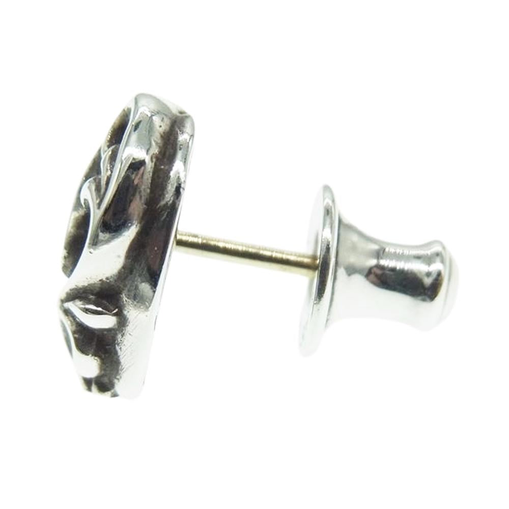 CHROME HEARTS クロムハーツ（原本無） STUD HEART ハート スタッド ピアス シルバー系【中古】