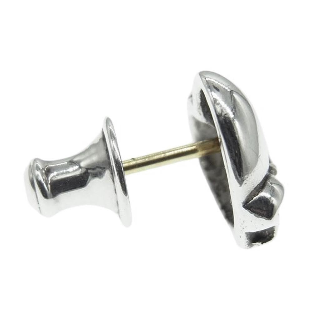 CHROME HEARTS クロムハーツ（原本無） STUD HEART ハート スタッド ピアス シルバー系【中古】