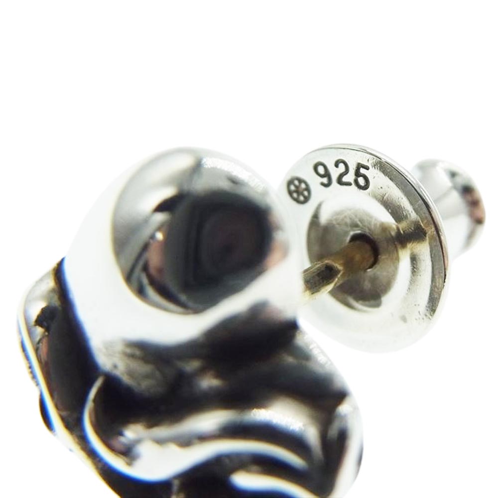 CHROME HEARTS クロムハーツ（原本無） STUD HEART ハート スタッド ピアス シルバー系【中古】