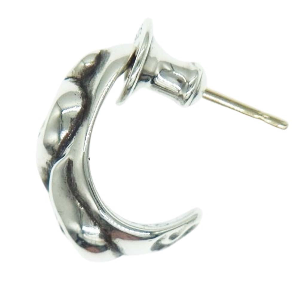 CHROME HEARTS クロムハーツ（原本無） CARVED TEARDROP カーブド ティアドロップ ピアス シルバー系【中古】