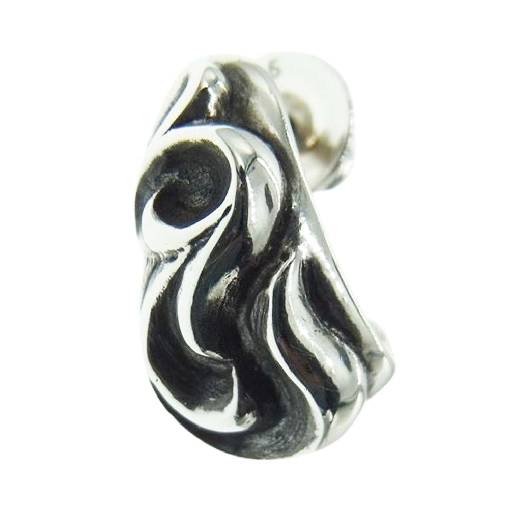 CHROME HEARTS クロムハーツ（原本無） CARVED TEARDROP カーブド ティアドロップ ピアス シルバー系【中古】