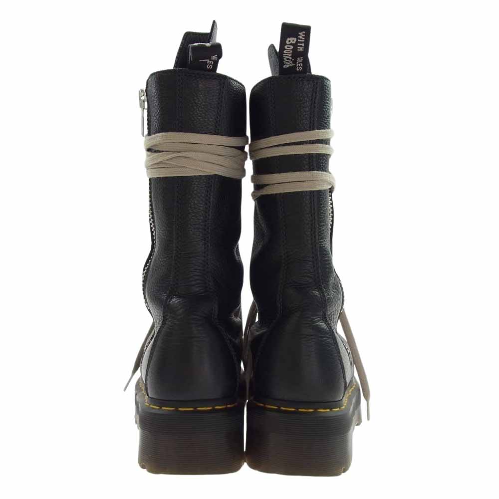 Rick Owens リックオウエンス 1918RO × Dr.Martens ドクターマーチン 18 HOLE BOOTS ロングレースアップ ブーツ ブラック系 EU42【中古】