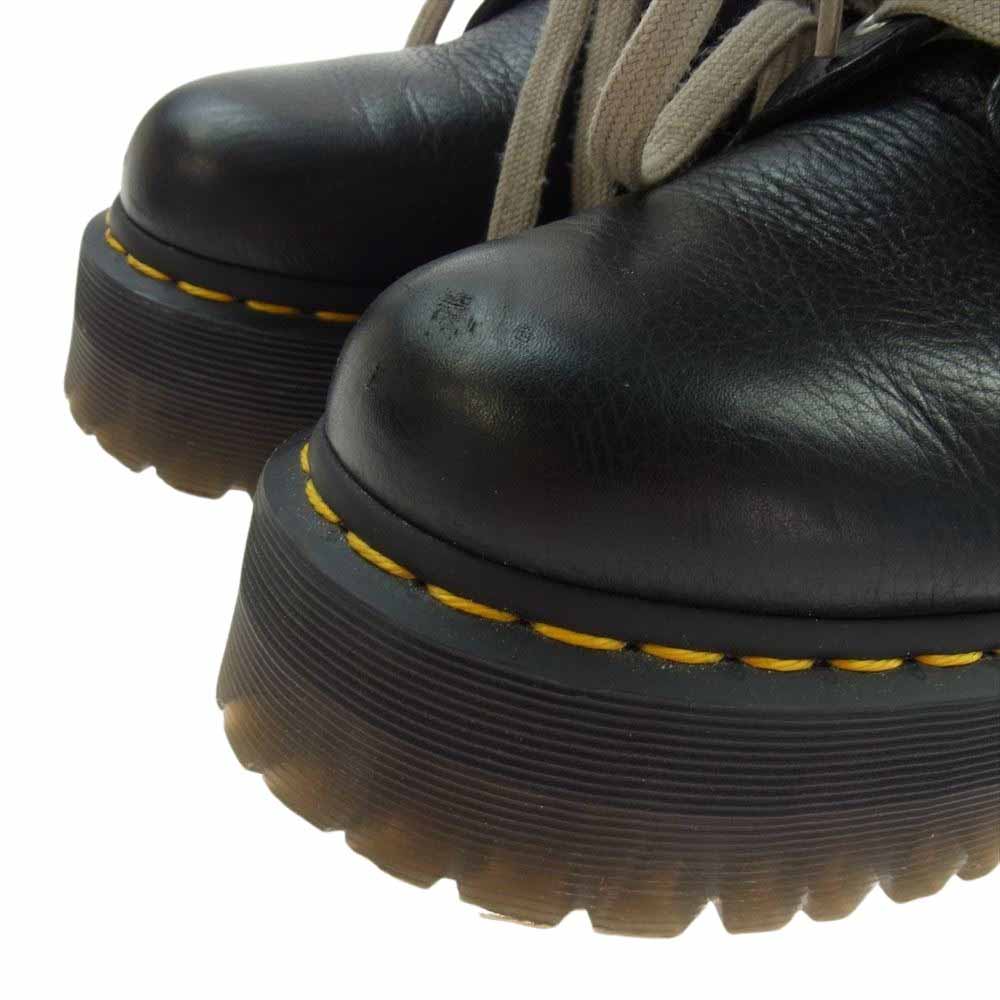 Rick Owens リックオウエンス 1918RO × Dr.Martens ドクターマーチン 18 HOLE BOOTS ロングレースアップ ブーツ ブラック系 EU42【中古】