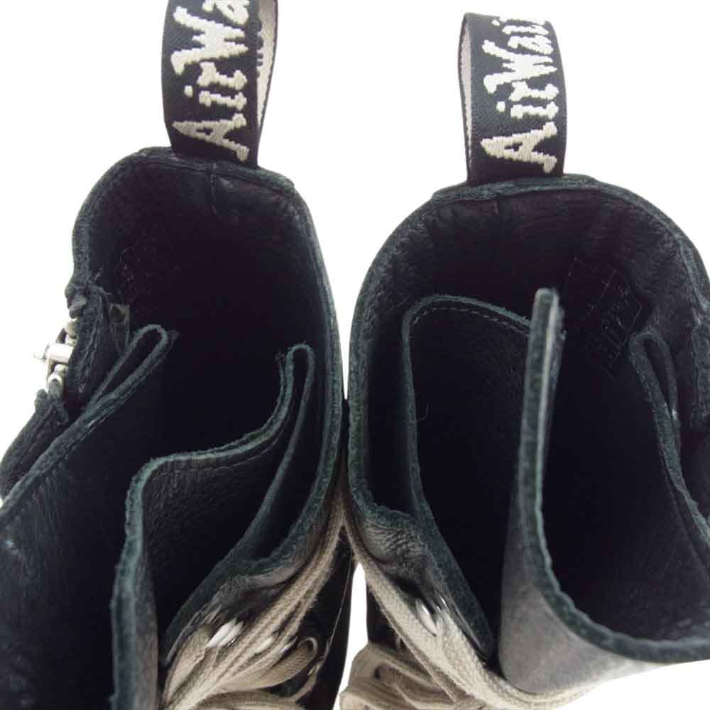 Rick Owens リックオウエンス 1918RO × Dr.Martens ドクターマーチン 18 HOLE BOOTS ロングレースアップ ブーツ ブラック系 EU42【中古】