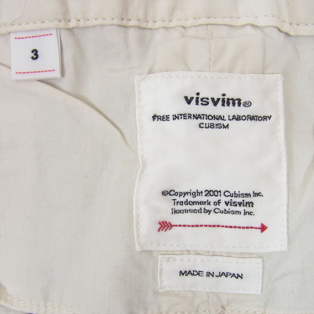 VISVIM ビズビム 19AW 0119205008002 CHINO PANTS HW チノ パンツ ベージュ系 3【中古】