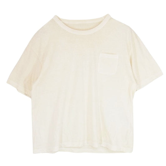 VISVIM ビズビム 20SS 0120105010014 AMPLUS TEE S/S UNEVEN DYE 斑染加工 アンプラス Tシャツ オフホワイト系 3【中古】