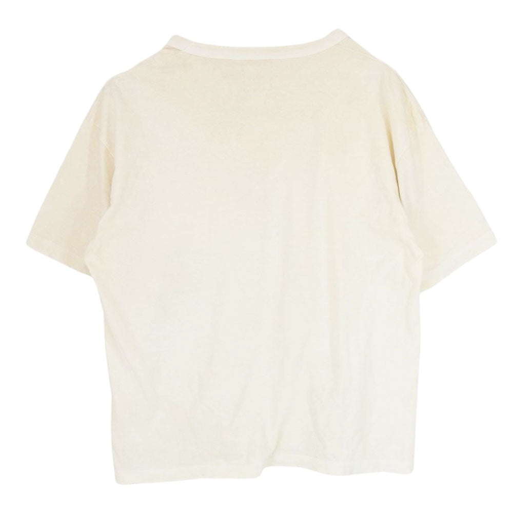 VISVIM ビズビム 20SS 0120105010014 AMPLUS TEE S/S UNEVEN DYE 斑染加工 アンプラス Tシャツ オフホワイト系 3【中古】