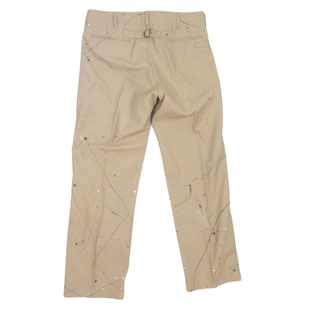 VISVIM ビズビム 0220905008001 ICT CHINO PANTS ペイント加工 チノ パンツ ベージュ系 3【美品】【中古】