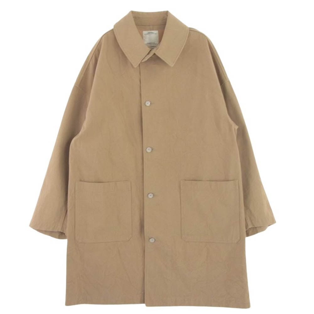 VISVIM ビズビム 21AW 0121205013030 VARJAK SHOP COAT BEIGE ヴァルジャック ショップ コート コットン ロングコート ベージュ系 3【中古】