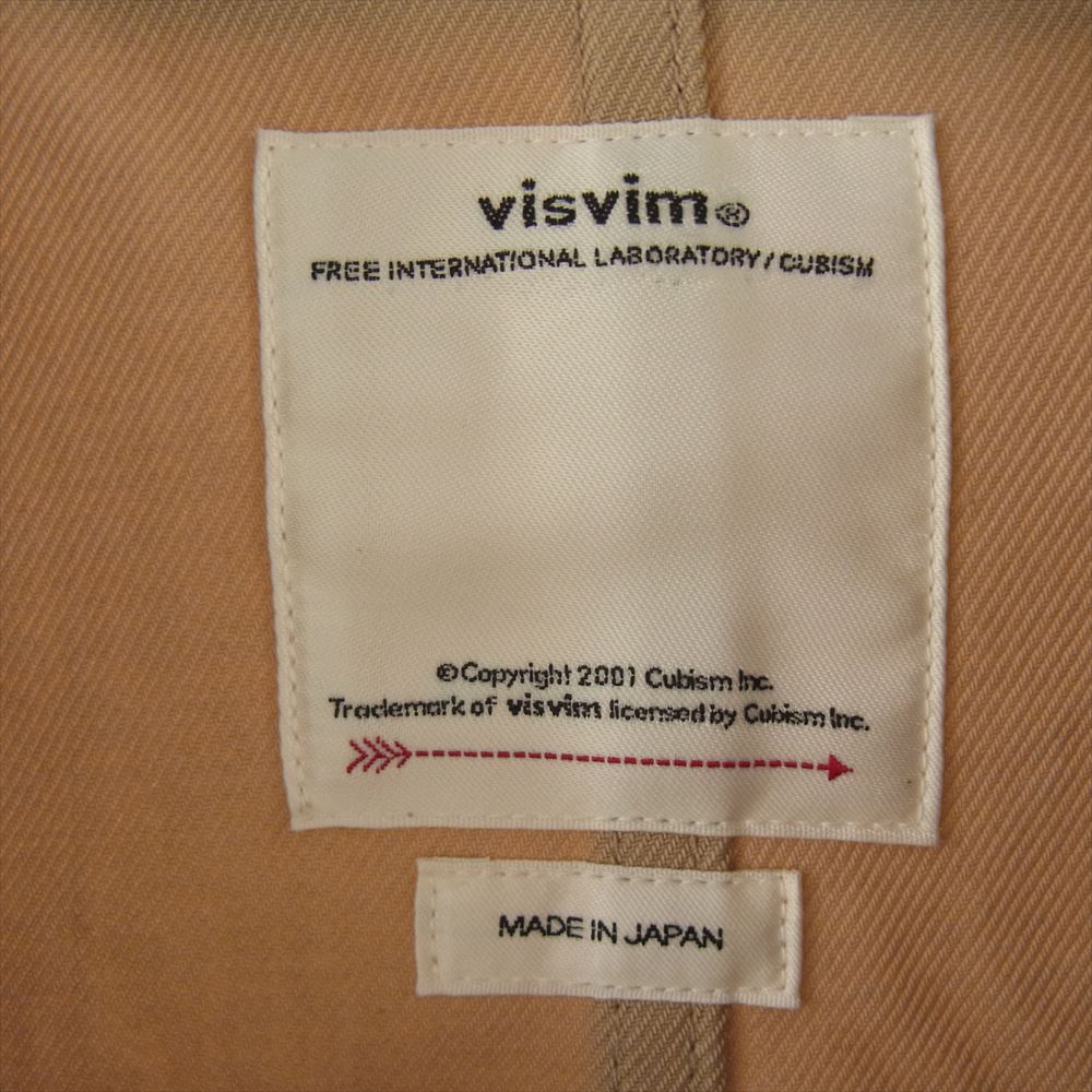 VISVIM ビズビム 21AW 0121205013030 VARJAK SHOP COAT BEIGE ヴァルジャック ショップ コート コットン ロングコート ベージュ系 3【中古】