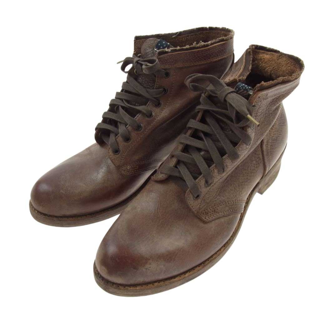 VISVIM ビズビム 22AW 0222902002002 ICT LAFAYETTE BOOTS 泥染め加工 ラファイエット ブーツ ブラウン系 M11【極上美品】【中古】