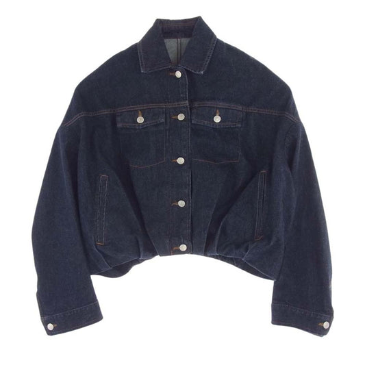 DRIES VAN NOTEN ドリスヴァンノッテン VESTO DENIM JACKET インディゴ ギャザー バルーン デニムジャケット インディゴブルー系【中古】
