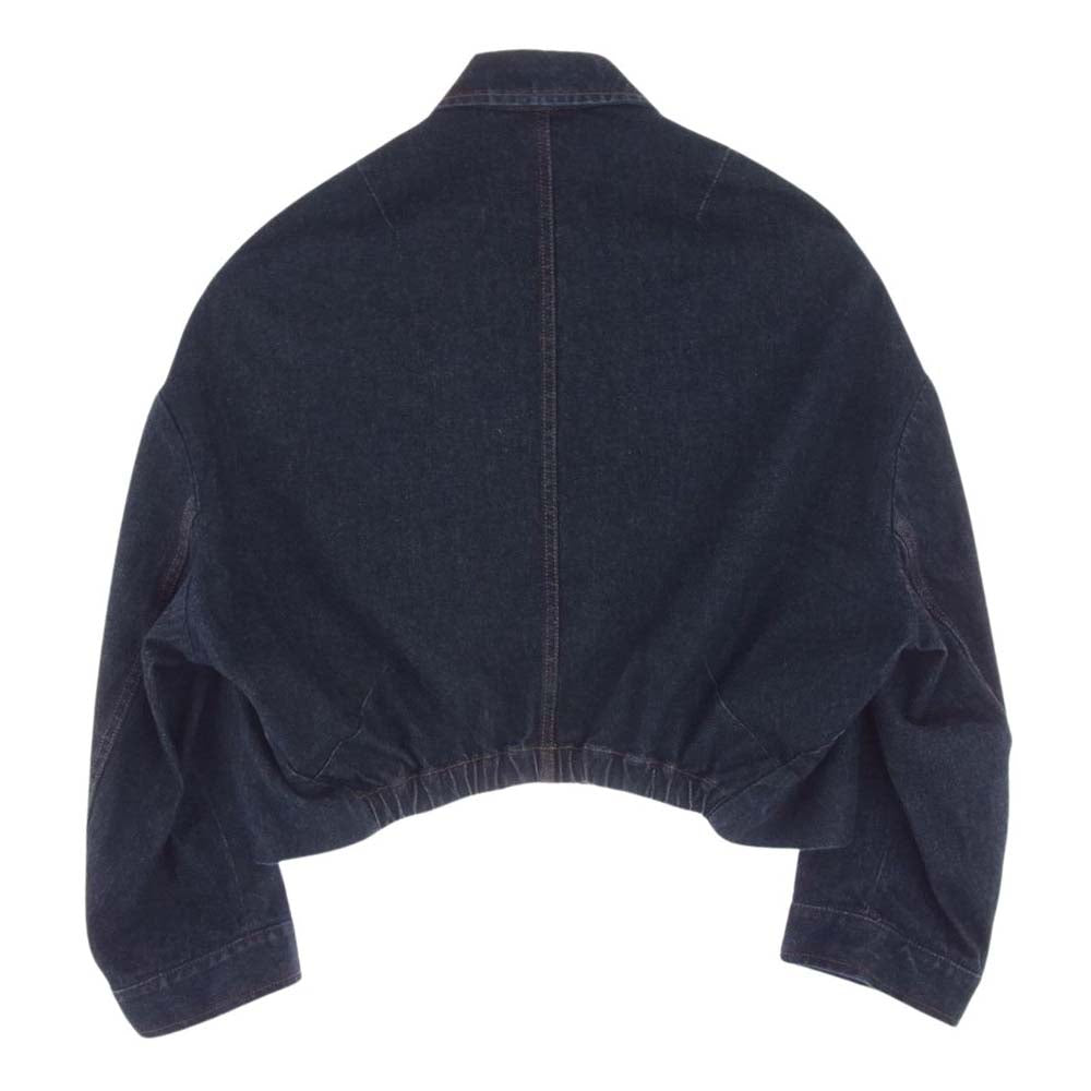 DRIES VAN NOTEN ドリスヴァンノッテン VESTO DENIM JACKET インディゴ ギャザー バルーン デニムジャケット インディゴブルー系【中古】