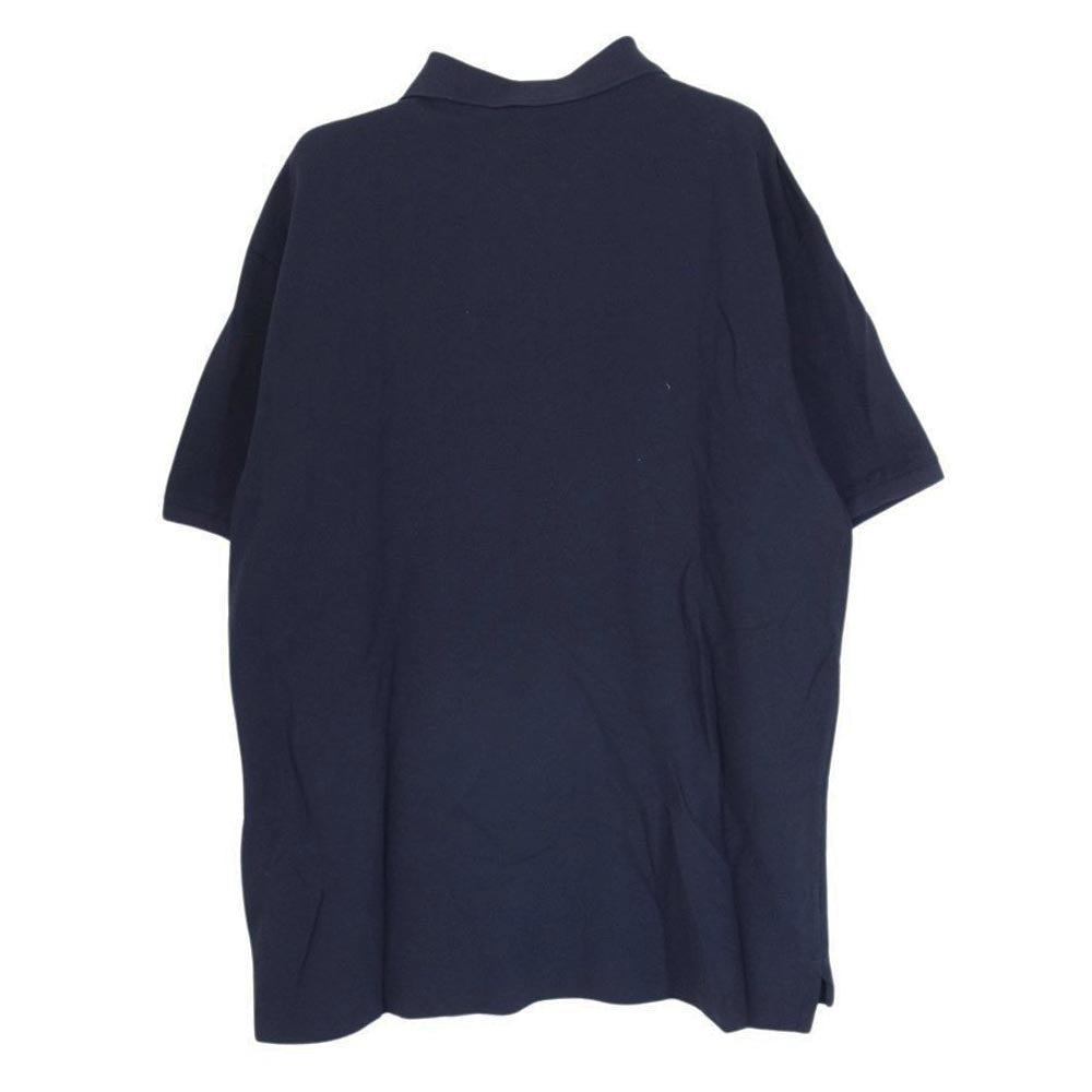 POLO RALPH LAUREN ポロ・ラルフローレン クラシックフィット 刺繍 ロゴ 半袖 ポロシャツ ネイビー系 XL【中古】