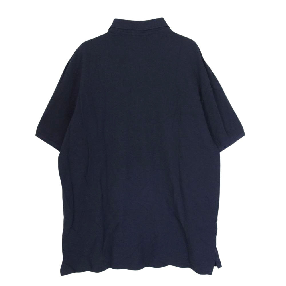 POLO RALPH LAUREN ポロ・ラルフローレン クラシックフィット 刺繍 ロゴ 半袖 ポロシャツ ネイビー系 XL【中古】