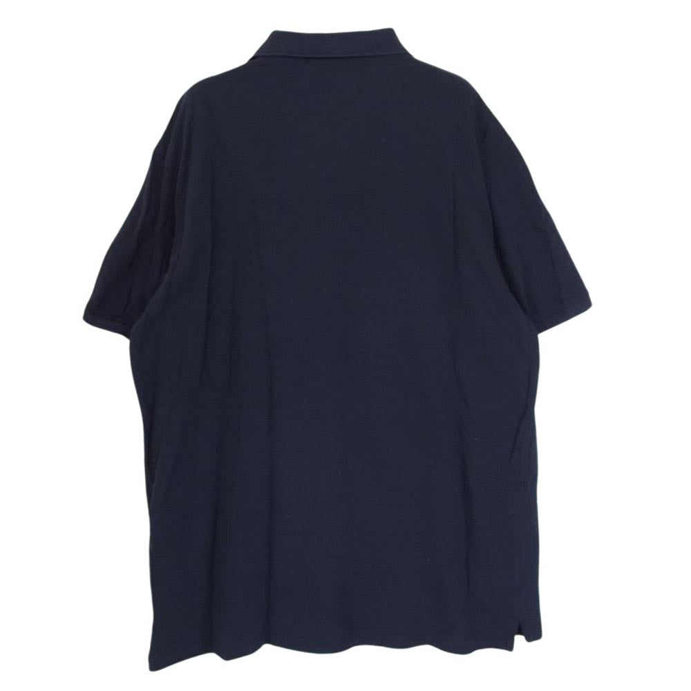 POLO RALPH LAUREN ポロ・ラルフローレン クラシックフィット 刺繍 ロゴ 半袖 ポロシャツ ネイビー系 XL【中古】