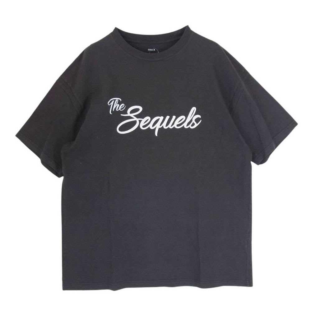 シークエル  CLG-SH 021-007 The Sequels ロゴ コットン 日本製 クルーネック 半袖 Tシャツ ダークグレー系 XL【中古】