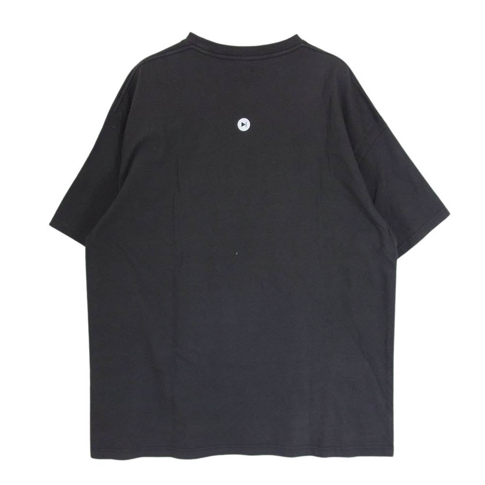 シークエル  CLG-SH 021-007 The Sequels ロゴ コットン 日本製 クルーネック 半袖 Tシャツ ダークグレー系 XL【中古】