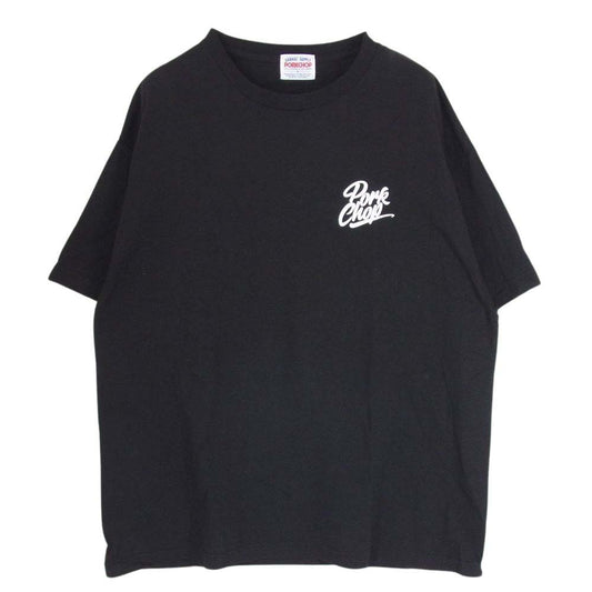ポークチョップ  GARAGE SUPPLY ガレージサプライ STENCIL CS TEE バック プリント 半袖 Tシャツ ブラック系 XL【中古】