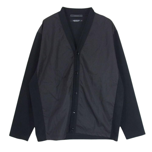 SOPHNET. ソフネット 22SS SOPH-220009 LIMONTA NYLON FRONT PANELED CARDIGAN リモンタナイロン フロントパネル切替 カーディガン ブラック系 XL【中古】