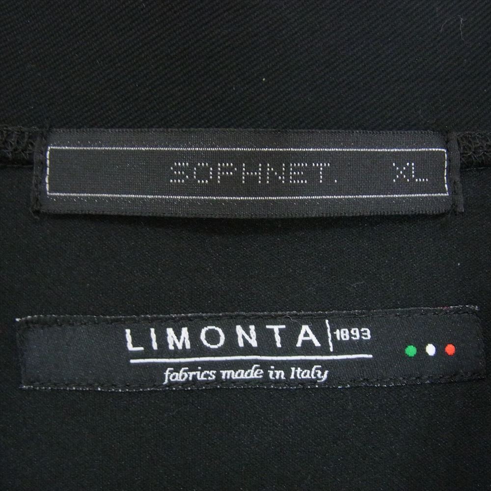 SOPHNET. ソフネット 22SS SOPH-220009 LIMONTA NYLON FRONT PANELED CARDIGAN リモンタナイロン フロントパネル切替 カーディガン ブラック系 XL【中古】