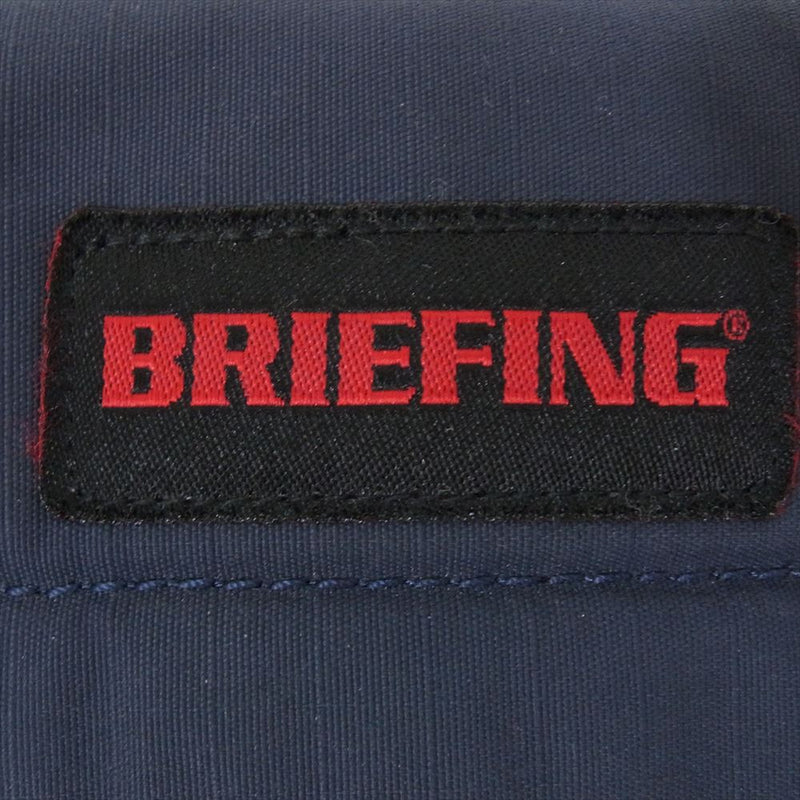 BRIEFING ブリーフィング BRM181604 FLAP 11 MW フラップ 11 MW クラッチ バッグ ネイビー系【中古】