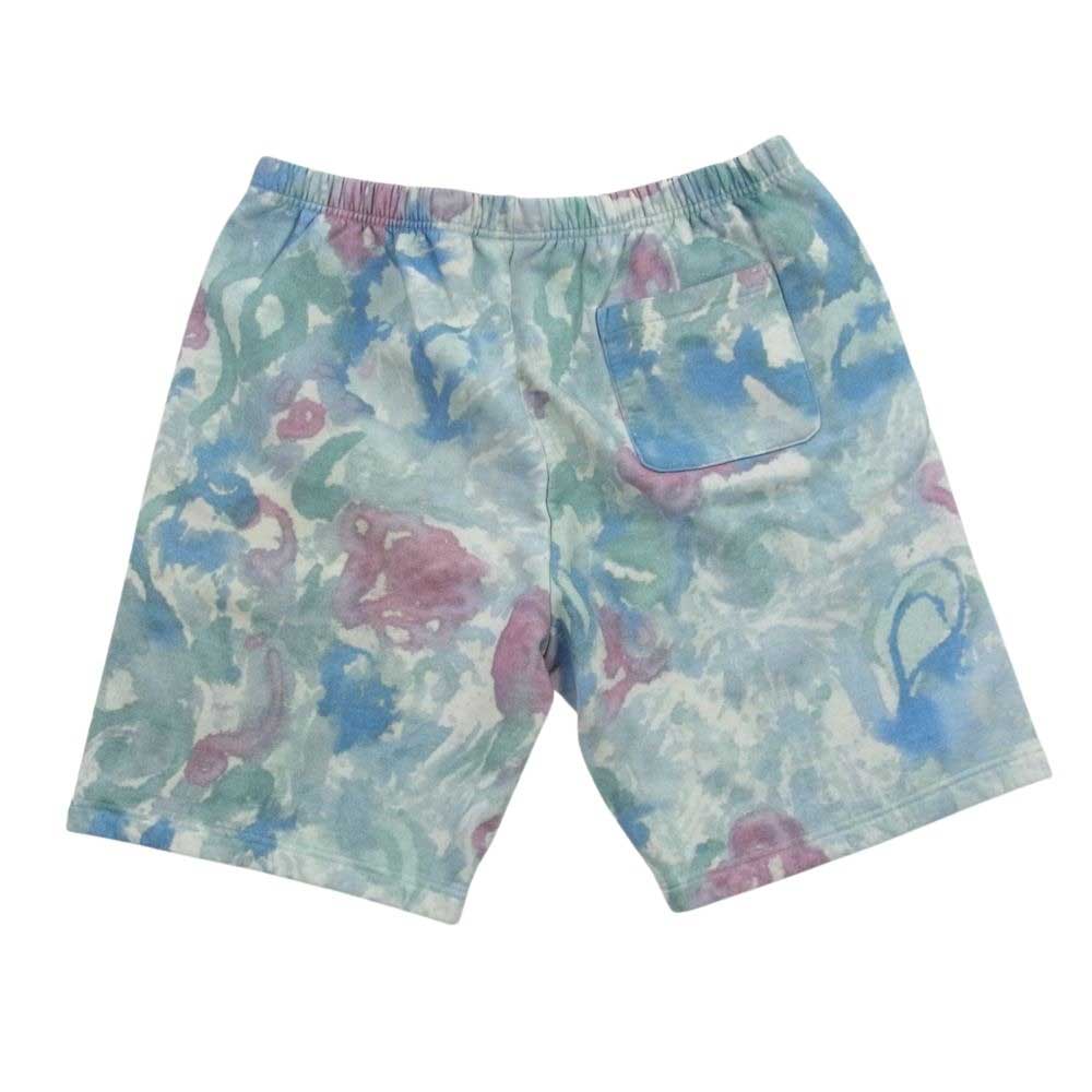 Supreme シュプリーム 21SS Small Box Sweatshort フローラル スモールボックス ロゴ スウェット ショート パンツ ブルー系 L【中古】