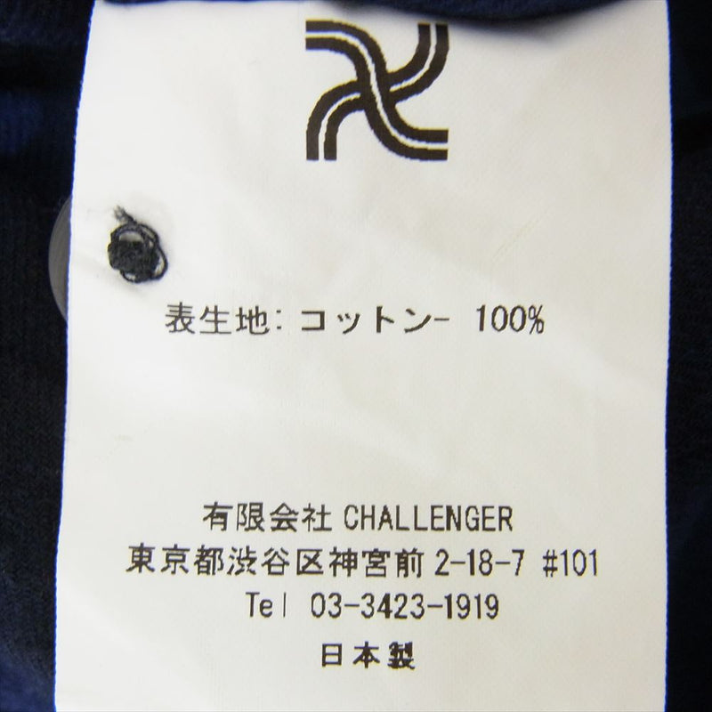 CHALLENGER チャレンジャー CLG-SH 021-007  L/S CHECK WORK SHIRT オンブレ チェック ワーク 長袖 シャツ ブルー系 L【中古】