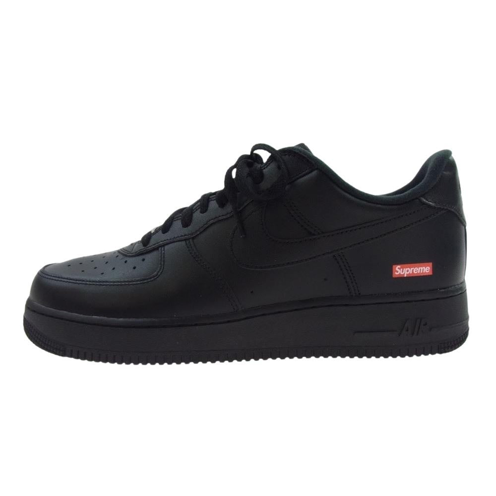 Supreme シュプリーム CU9225-001 × Nike Air Force 1 Low Black ナイキ エアフォース1 ロー ブラック スニーカー ブラック系 29cm【美品】【中古】