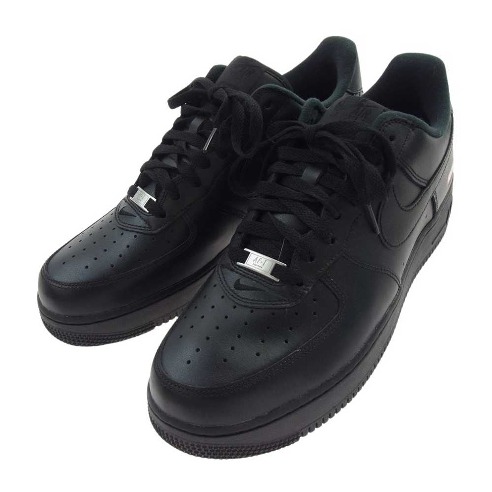 Supreme シュプリーム CU9225-001 × Nike Air Force 1 Low Black ナイキ エアフォース1 ロー ブラック スニーカー ブラック系 29cm【美品】【中古】