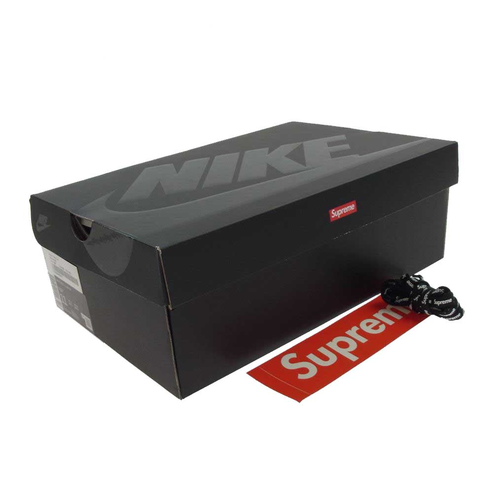 Supreme シュプリーム CU9225-001 × Nike Air Force 1 Low Black ナイキ エアフォース1 ロー ブラック スニーカー ブラック系 29cm【美品】【中古】