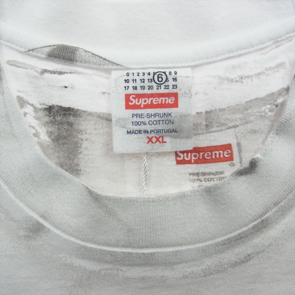 Supreme シュプリーム 24SS  MM6 Maison Margiela Box Logo Tee エムエムシックス メゾンマルジェラ ボックス ロゴ 半袖 Tシャツ XXL【極上美品】【中古】