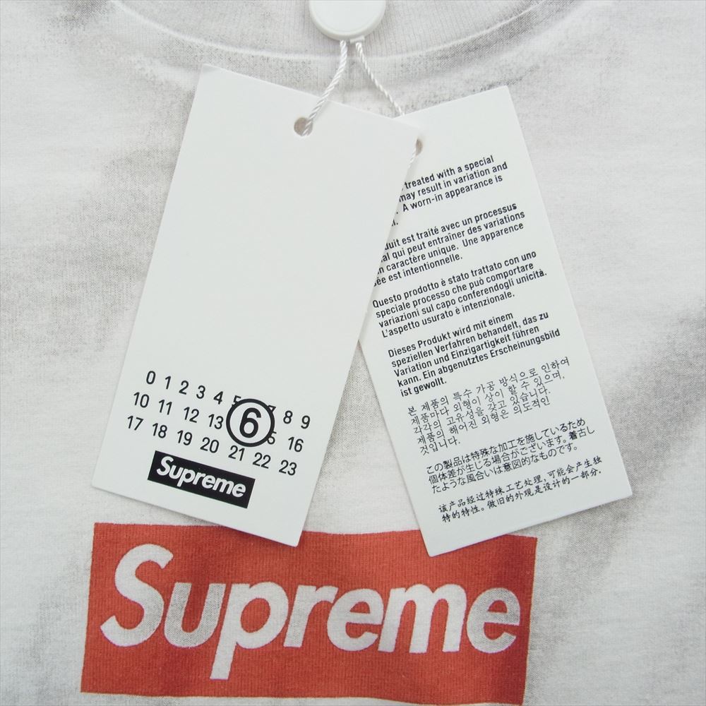 Supreme シュプリーム 24SS  MM6 Maison Margiela Box Logo Tee エムエムシックス メゾンマルジェラ ボックス ロゴ 半袖 Tシャツ XXL【極上美品】【中古】