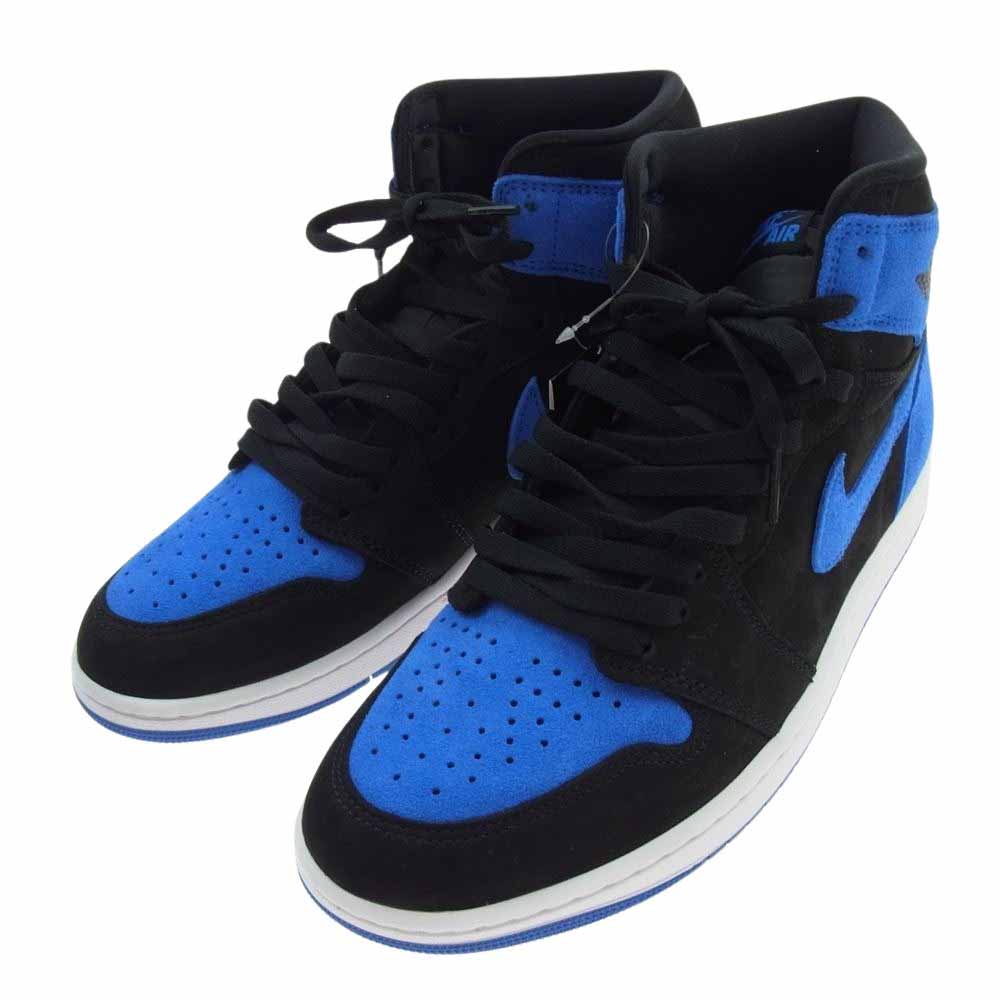 NIKE AIR JORDAN ナイキ ジョーダン DZ5485-042 1 Retro High OG Royal Reimagine エアジョーダン1 レトロ ハイ OG ロイヤル リイマジンド スニーカー ブラック系 ブルー系 28.5cm【新古品】【未使用】【中古】