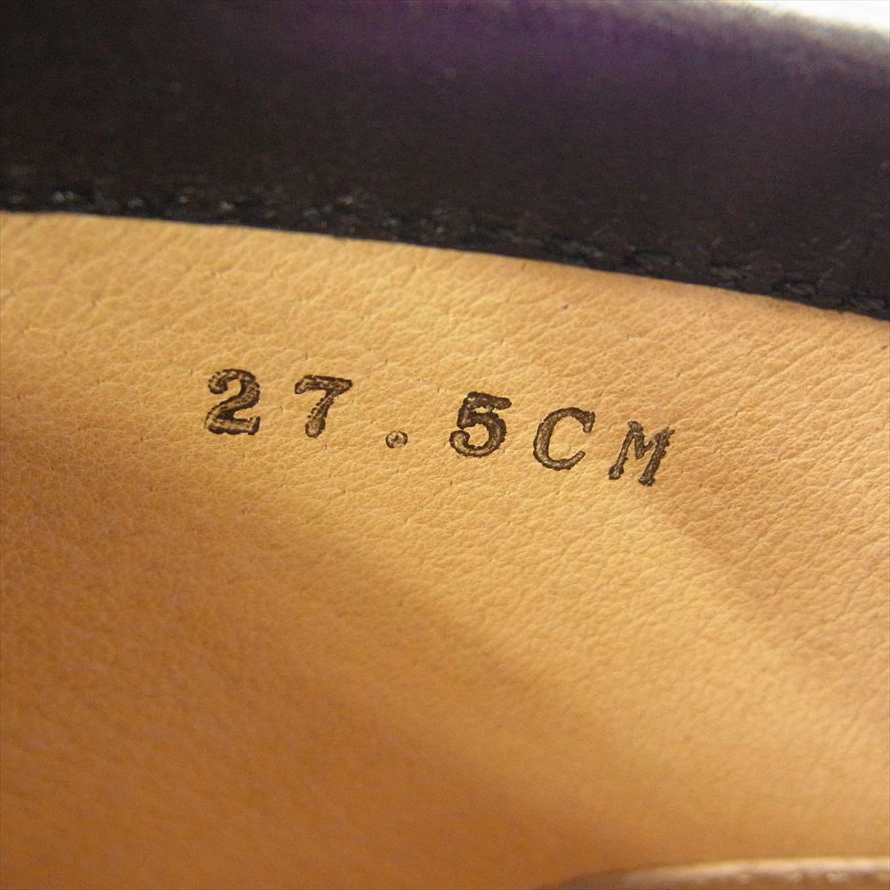 ストックナンバー 3ホール モカシン ブーツ ブラック系 27.5cm【中古】