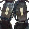 PRADA プラダ オープントゥ ベルベット ヒール サンダル 38【中古】