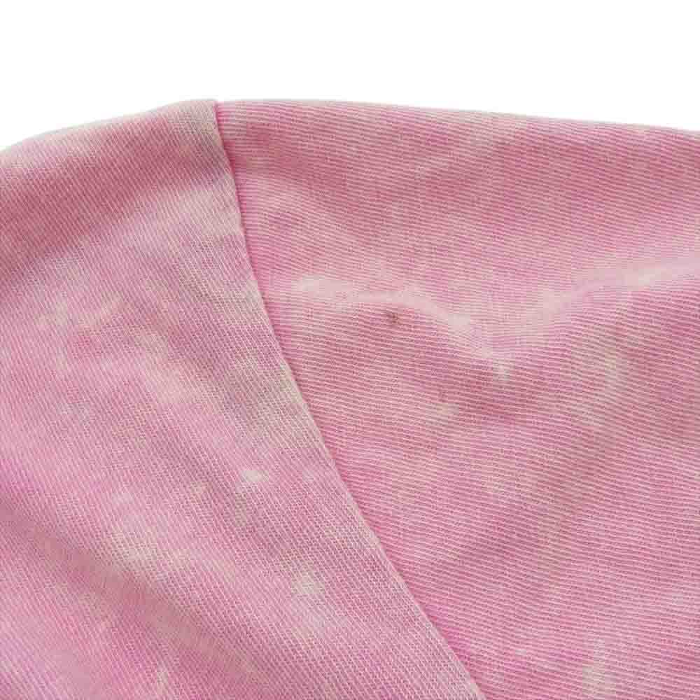 Alexander Wang アレキサンダーワン ロゴ刺繍 タイダイ染 半袖 Tシャツ ピンク系 M【中古】