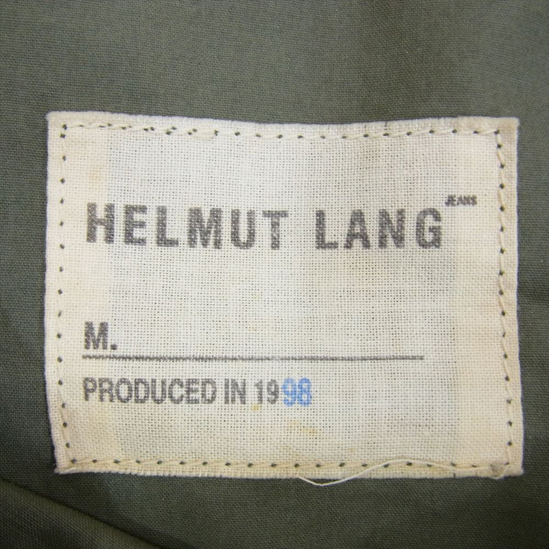 HELMUT LANG ヘルムートラング 本人期 1998年 ミリタリー アノラック パーカー プルオーバ― ジャケット カーキ系 42【中古】