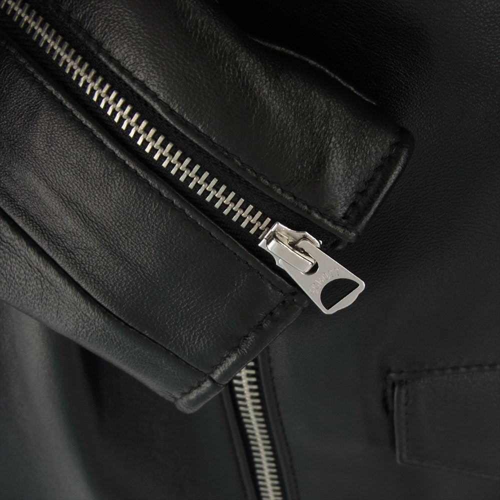 schott ショット 228US LAMB RIDERS JACKET ラム ダブルライダース ジャケット ブラック系 40【新古品】【未使用】【中古】