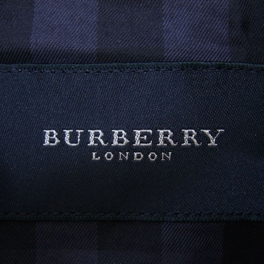 BURBERRY LONDON バーバリー ロンドン A1F45-322-28 コットン ジップアップ ブルゾン ジャケット ネイビー系 LL【中古】