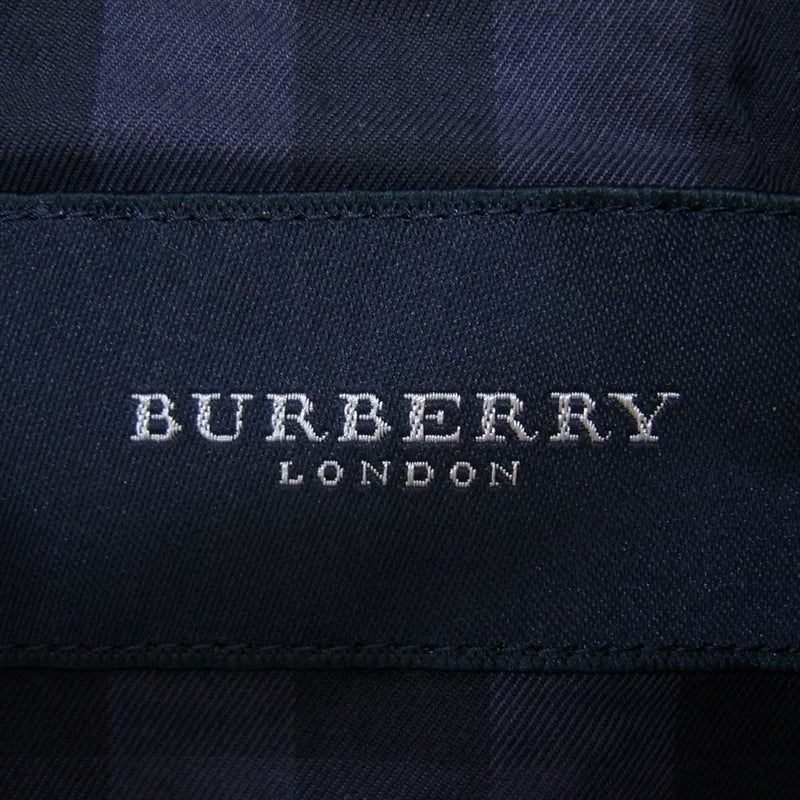 BURBERRY LONDON バーバリー ロンドン A1F45-322-28 コットン ジップアップ ブルゾン ジャケット ネイビー系 LL【中古】