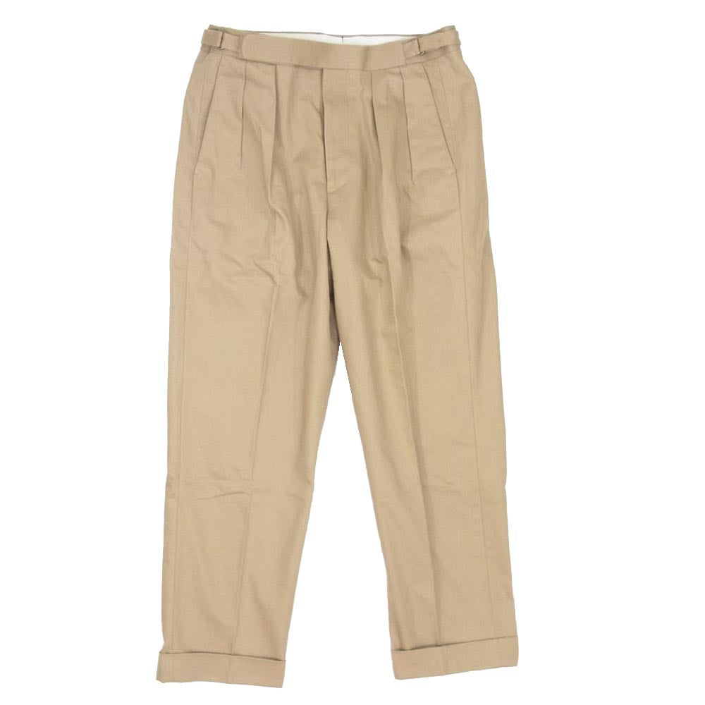 ブリティッシュメイド  オフィサーパンツ ポーツマス パンツ ベージュ系 M【美品】【中古】