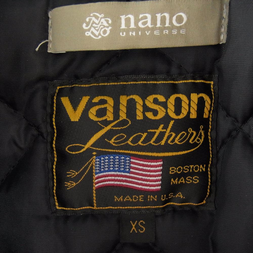 VANSON バンソン × nano universe ナノユニバース 別注 レザー