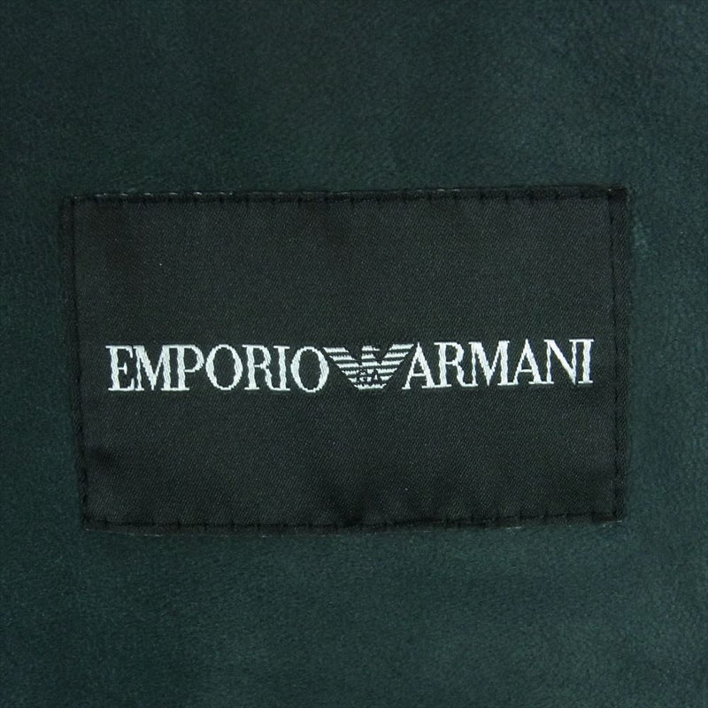Emporio Armani エンポリオ・アルマーニ R1R20P R1P28 フルジップ シープ レザー ジャケット ブラック系【中古】